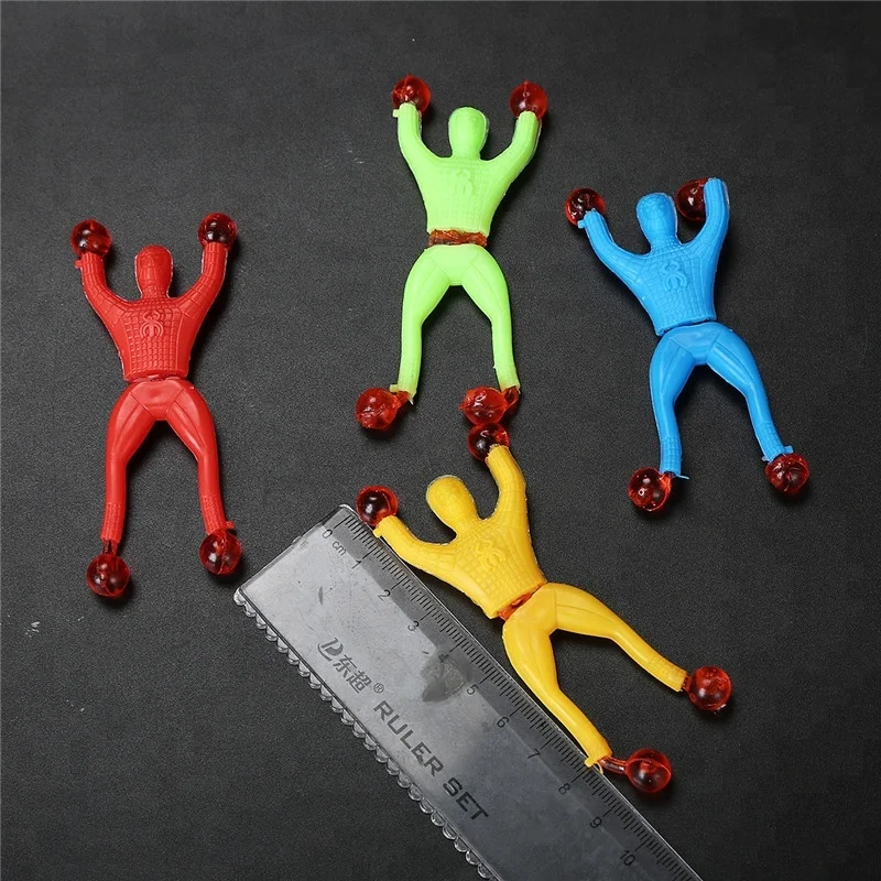 Small Sticky Man Climb On The Wall Children Toys Stick Man Bendy Toy Wall Climbing Man