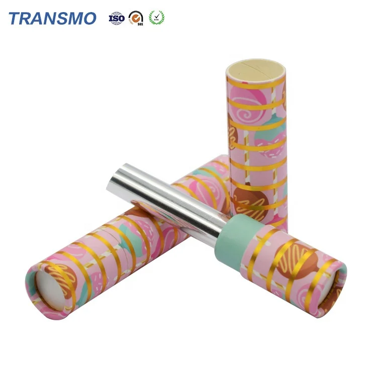 Контейнер для бальзама губ экологически чистый контейнер из розовой бумаги губной