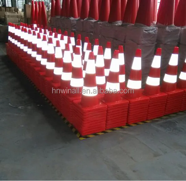 High reflective 900mm PVC safety road traffic warning cones