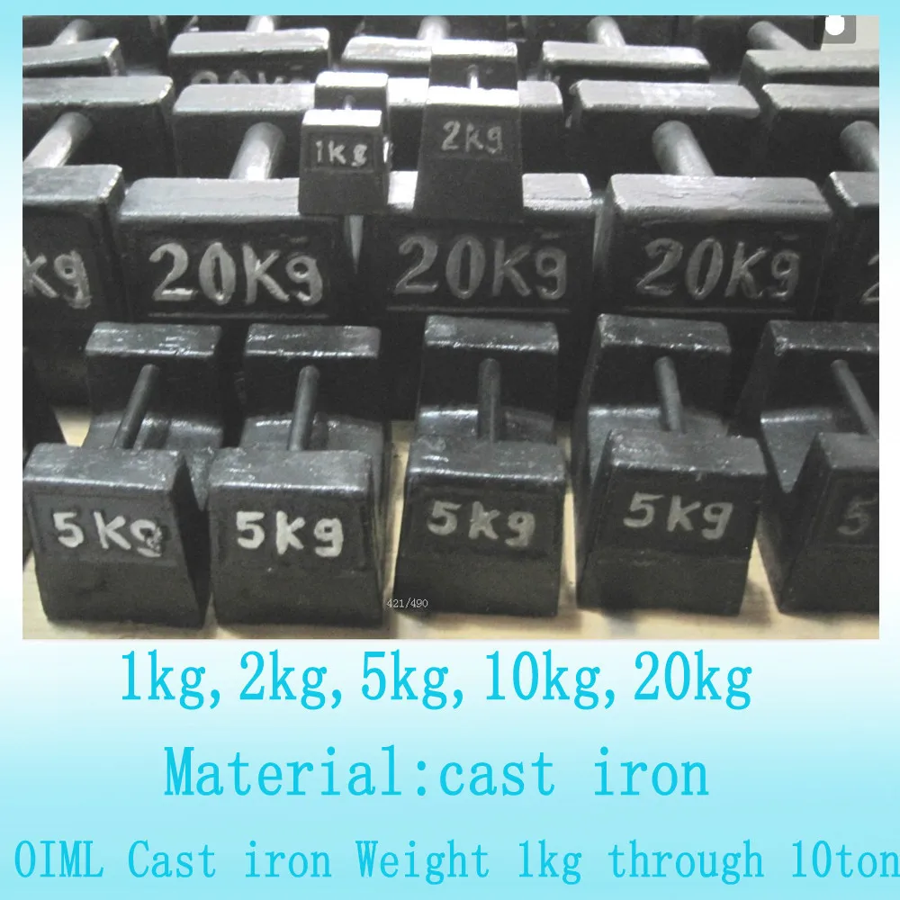 test weight factory price OIML M1 class 20kg cast iron weights, elevator weight