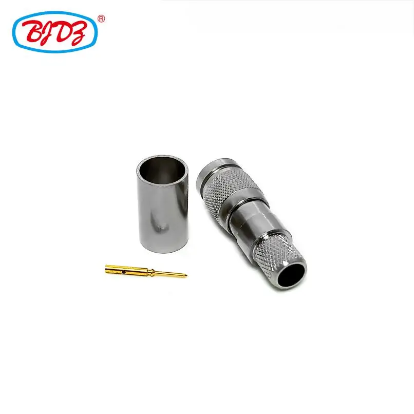 Precision Connector CC4 SAA Din 1.0/2.3 Male Plug Connector Crimp For BT3002 Cable Pigtail Connector