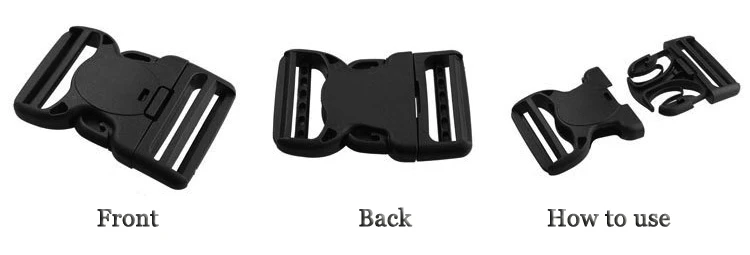 Tactical Belt Double Adjustable Safety Buckles Plastic Self-locking Arc Buckle China