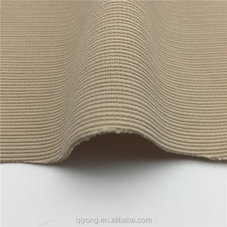 Shaoxing Textile Knitting Polyester Elastane Corduroy Fabric Dye Roll with Corrugated Lines for New Cloths