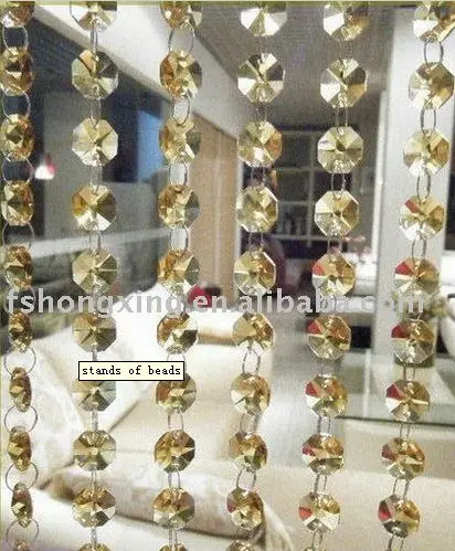 HX-0103 new hot sale decorative lighted beads curtains for wedding decoration