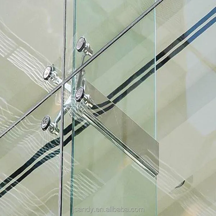 China Supplier Design Spider Point Support System Tempered Glass Curtain Wall Building With Steel Structure