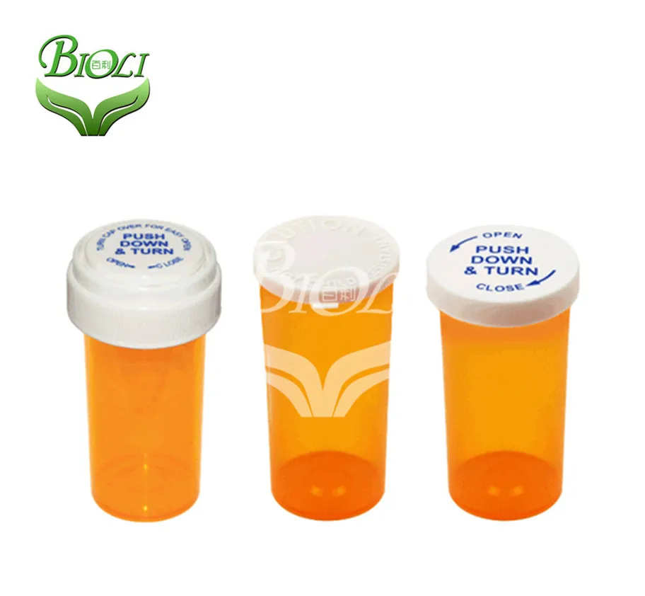 Пластиковые медицинские флаконы для таблеток 80 мл с емкостью для выдавливания 240 мл