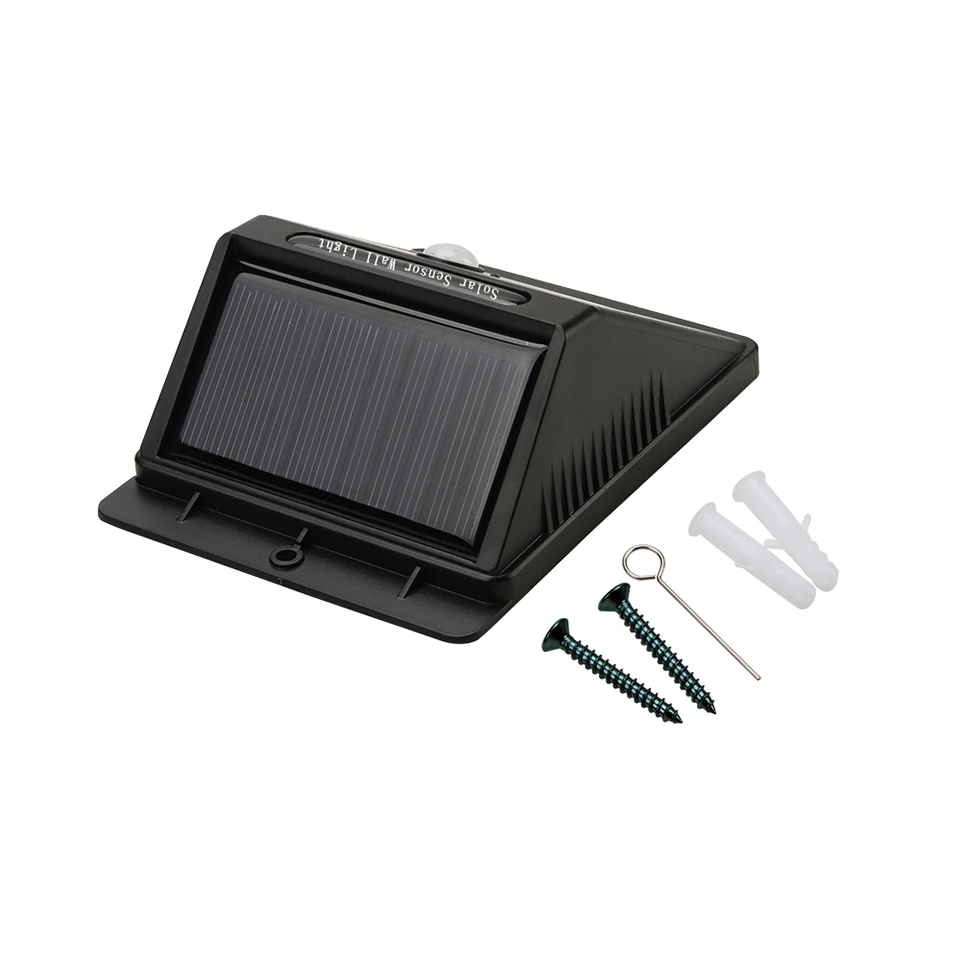 Водонепроницаемый уличный настенный светильник на солнечной батарее с датчиком движения IP65, 30 светодиодов, перезаряжаемый светильник на солнечной батарее для наружного применения