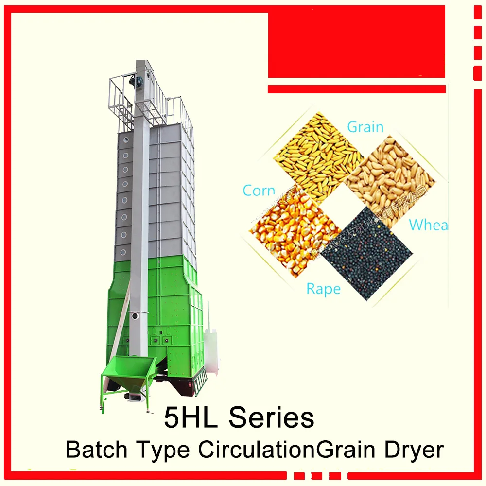 Factory Grain Drying Machine Grain Tower Dryer Volume Rice Tower Dryer Bio Fuel 5HL-10