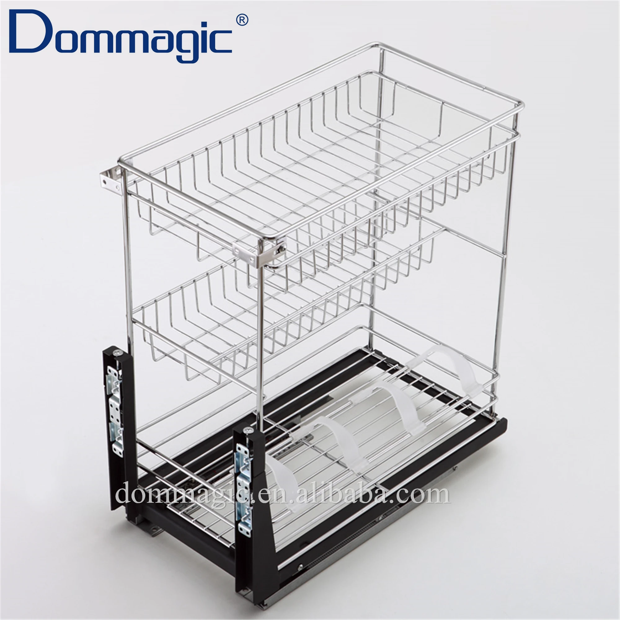 China Manufacturer Kitchen Cabinet Storage 3 Tiers Drawer Basket