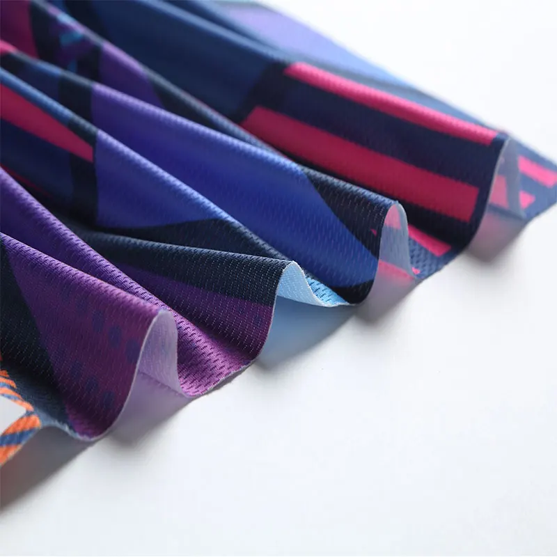 Factory direct high quality custom india digital printing 97 polyester 3 elastane jacquard mesh fabric