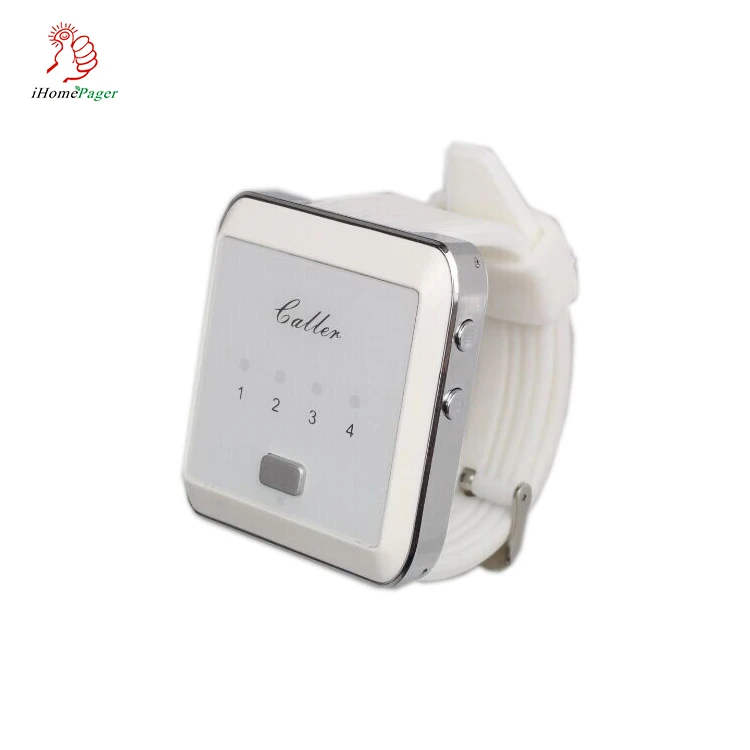 Китай экспорт красивые дешевые легко работать беспроводной вызова системы наручные часы приемник