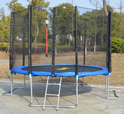 
New design 10ft Pink green blue trampoline round with Safety Net for wholesale SX-FT(E)-10FT-A TUV-GS Approved 