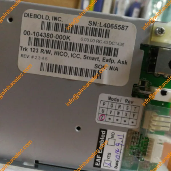  Считыватель смарт-карт Diebold Opteva Sankyo с электроприводом USB 49-209542-000E 49209542000E