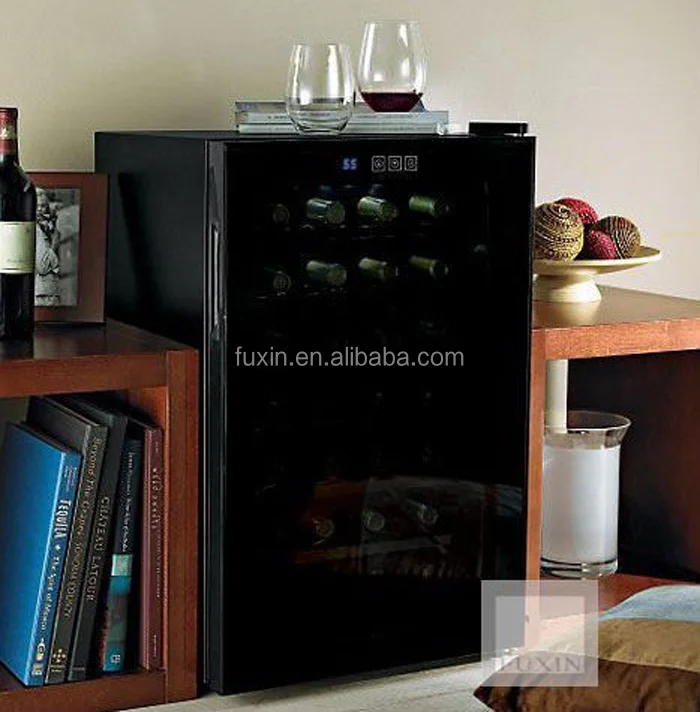 JC-65BFW. Термоэлектрический охладитель вина со стеклянной дверью, 28 бутылок/пещера a vin