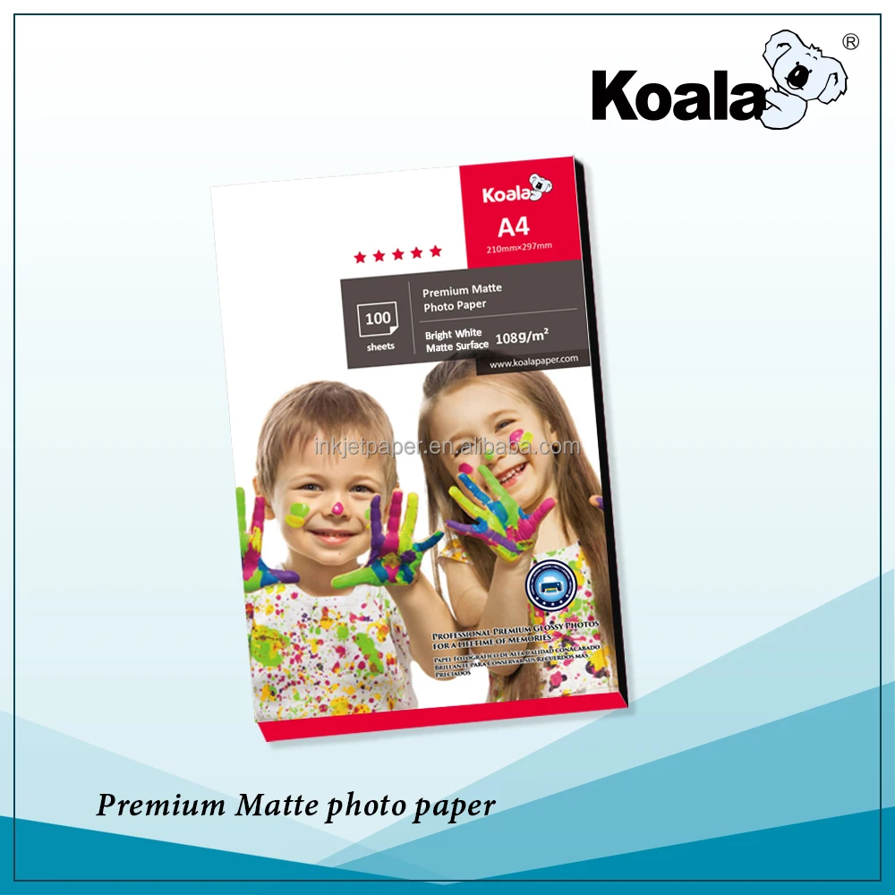 Двухсторонняя матовая бумага KOALA премиум-класса 120 г-300 г, матовая струйная бумага A4