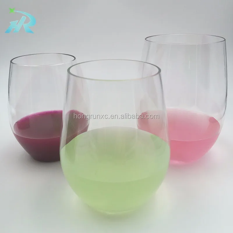 12OZ/350ml Unbreakable BPA free Tritan plastic wine glass