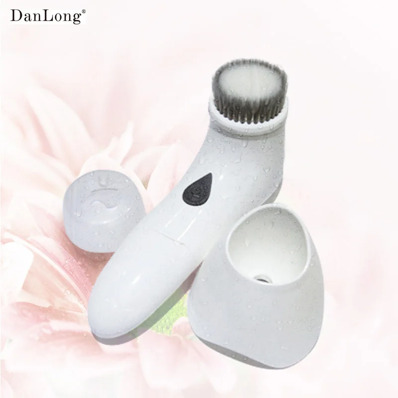 Danlong Electric Mini Handheld Advanced Facial Cleansing Brush face cleaning device silicone facial cleansing brush
