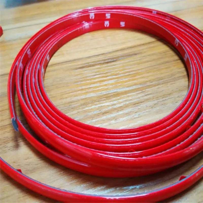 PVC Red  Injection Body Trim For Car Auto Edge Trims