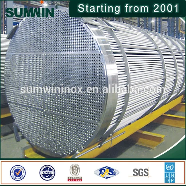 
ASTM A249/A269 Heat Exchanger Boiler Condenser Sus 304 316L welded stainless steel pipe 4tube china 