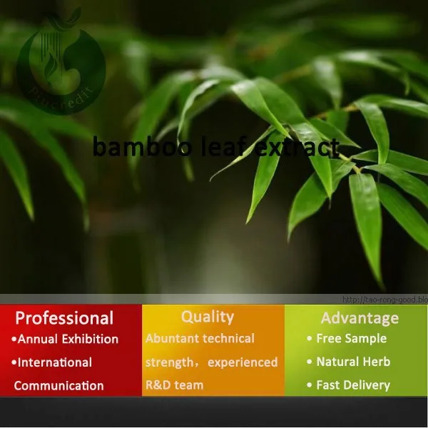 
ISO Certified Wholesale Pure Powder Bamboo Leaf Extract 