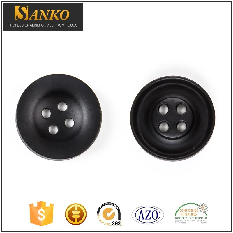 4-отверстие Дизайнер Пальто Полиэфира Кнопки, реальные Буйвола Быка Рог Кнопку