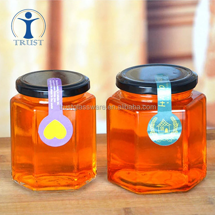 China Factory Wholesale Different Size Bee Glass Honey Jar,Glass Jars For Honey