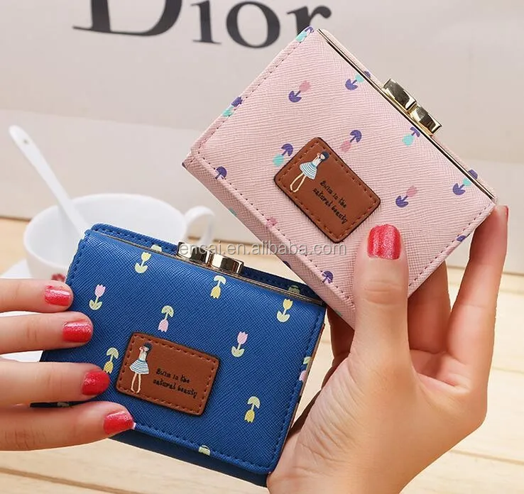 Маленький кошелек Encai из искусственной кожи, кошелек для подростков и студентов, милый кошелек для девочек