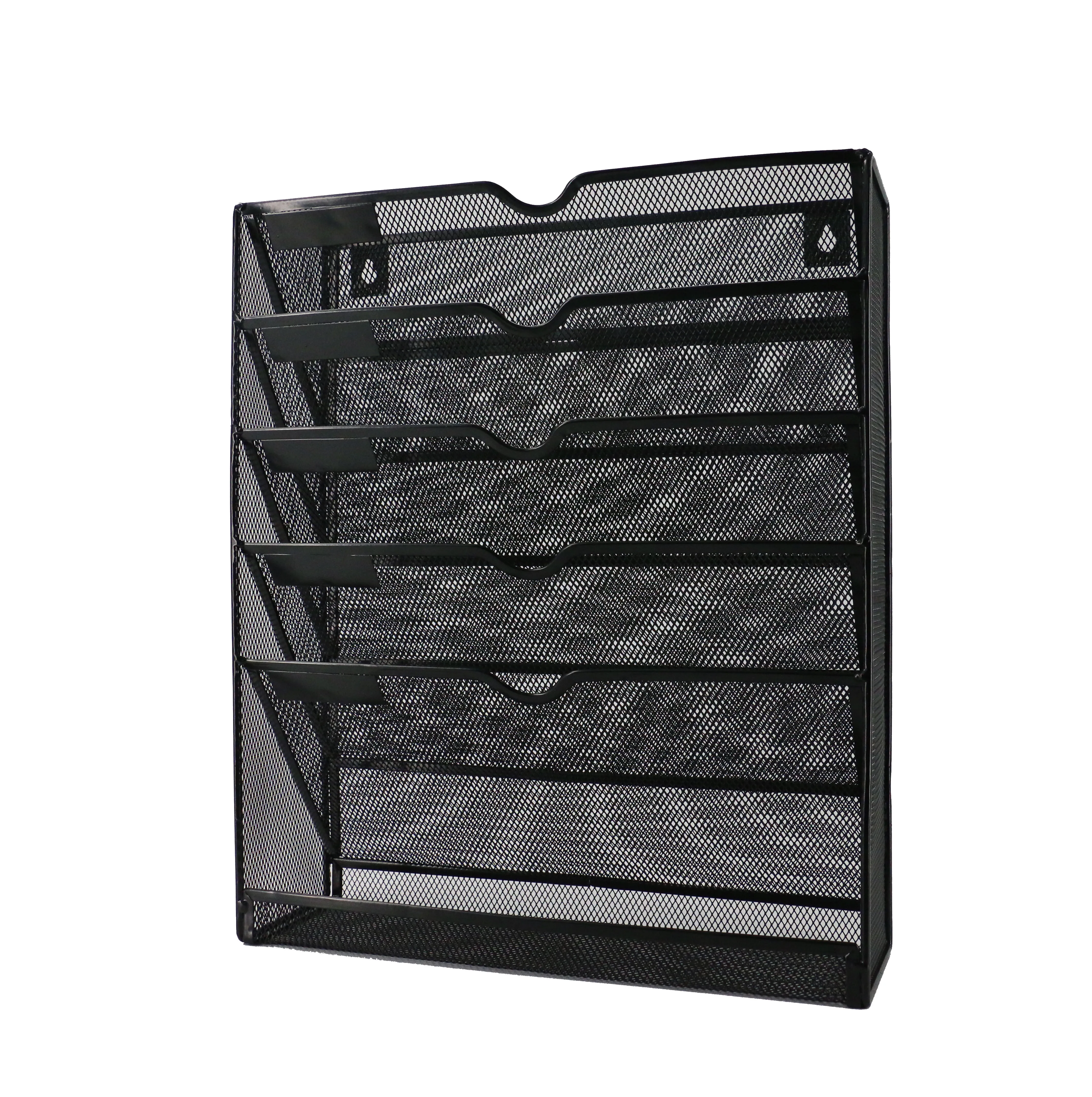 Mutil-function hanging wall mount mounted office school home file metal mesh magazine wall organizer