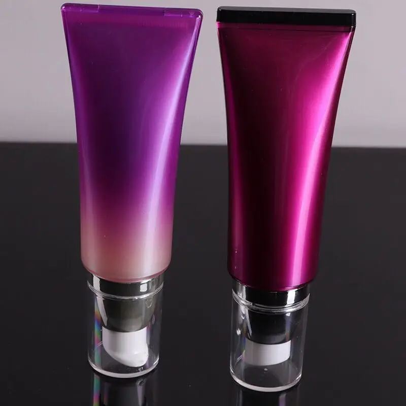 empty PE plastic material bb cream tube with lotion pump in china