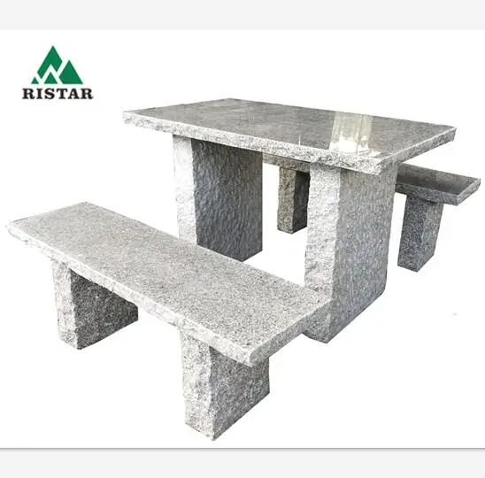 Granite stone table set