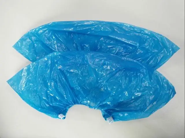 double elastic PE shoe covers machine made/ elastic shoe cover machine