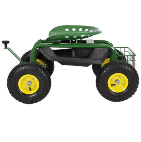 Garden Rolling Work Seat Cart With Four Wheels Garden Tool Sets