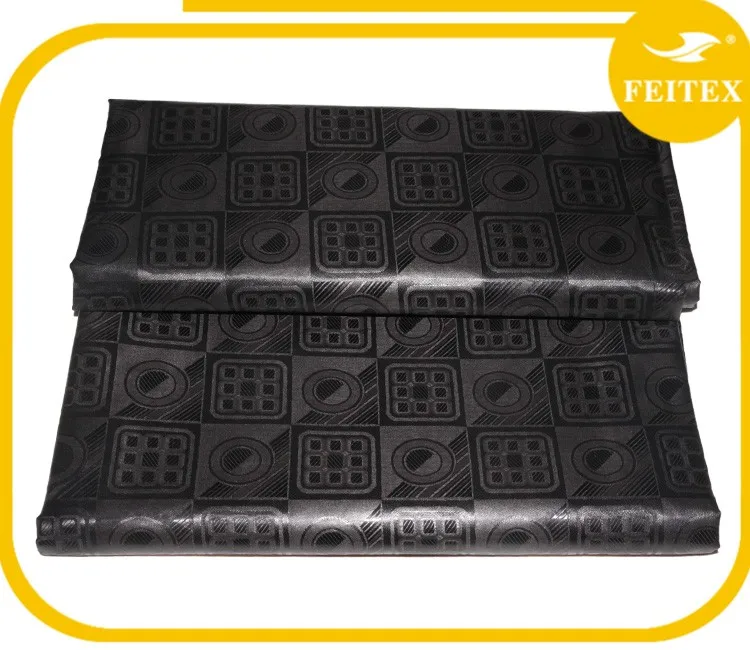 China Supplier Black Color Polyester Bazin Abaya African Different Types Of Cloth Material Fabric For Sale