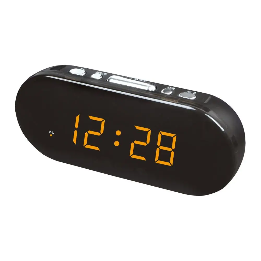 Home desktop living room Colorful Car Led Alarm Clock Natural Sound Clock FM Radio