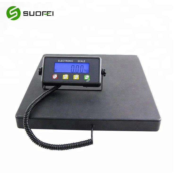 SF-886 Factory price black aluminium big platform smart weigh OEM ODM digital electronic shipping postal scale