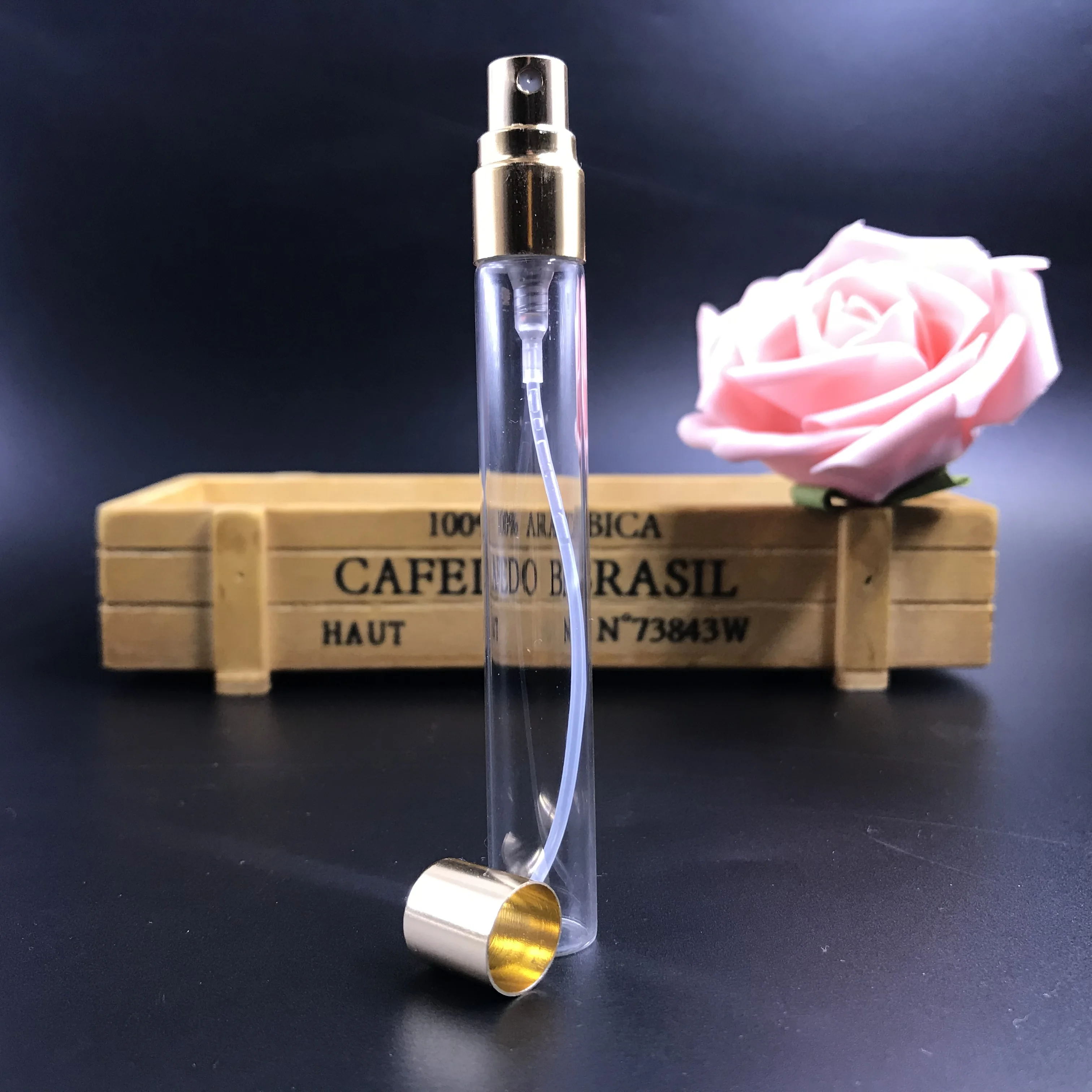 10ml clear  spray perfume empty glass bottles