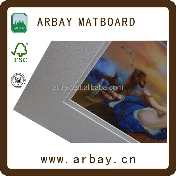 Wholesale 3.0mm white core multi layers picture frame paper mats
