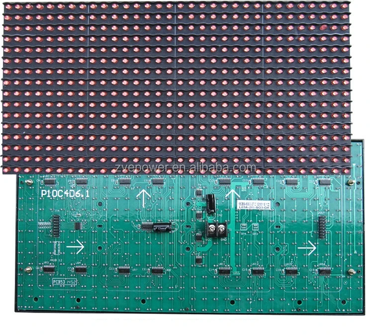QL P10 LED Display Screen Red Element Plate Unit Board