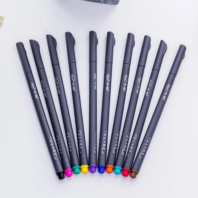 Wholesales Professional 10 colors plastic fine liner pen Sketch Drawing Pen
