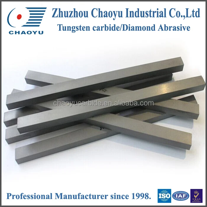 K30 tungsten carbide plates carbide blocks blanks gold plated tungsten bars