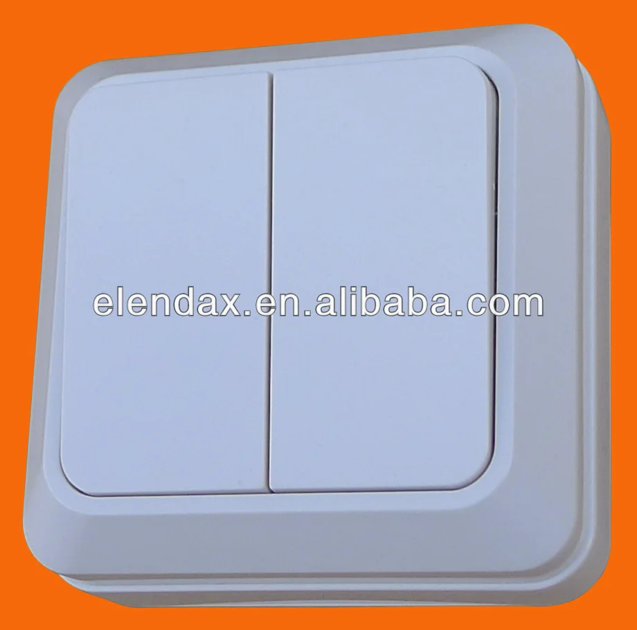 European style overhead 2 gang 1 socket(s) wall switch (S1002)