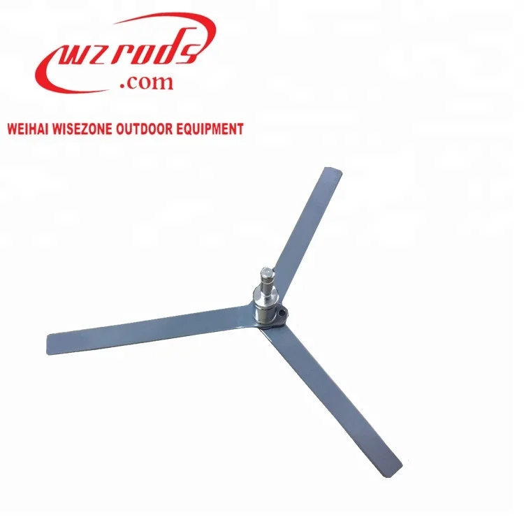 Convenient Indoor 1.3kg Foldable Tripod Flag Pole Base For Advertising