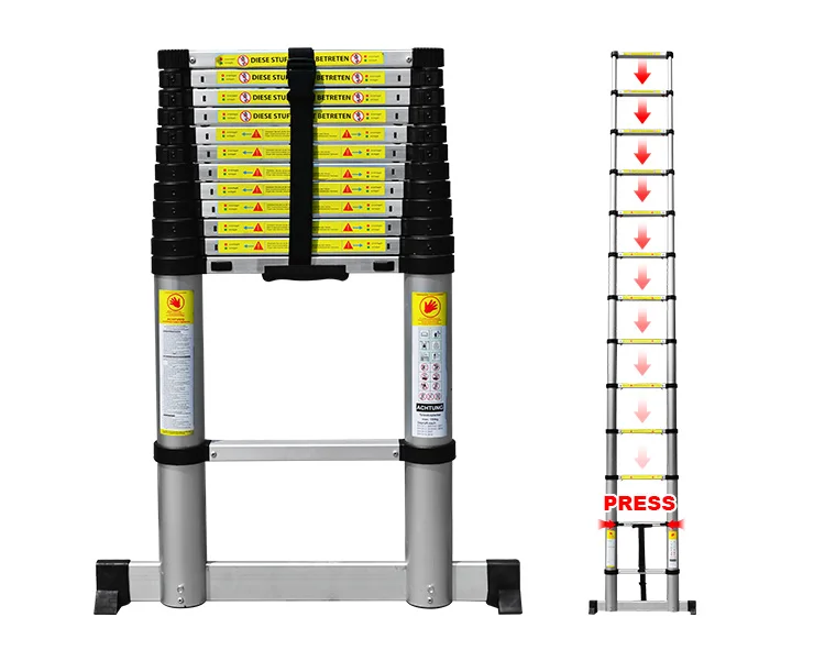Wholesale Prices Portable Easy Storage Telescopic Aluminium Step Ladder