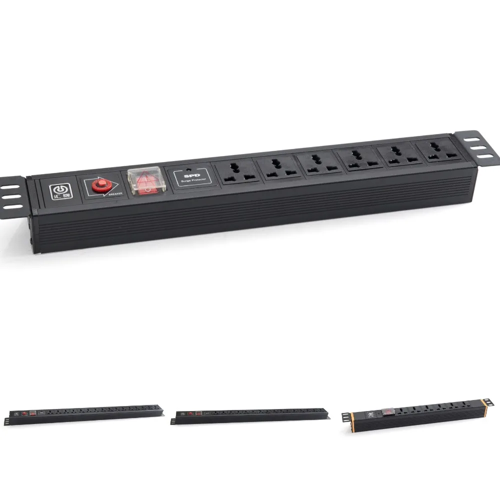 Розетки 209 В PDU Блок Распределения Питания с переключателем воздуха входные разъемы