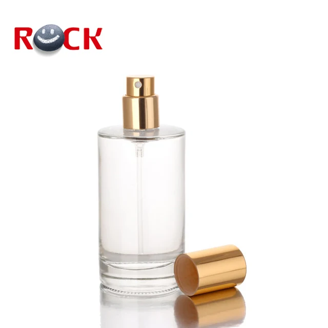 High quality glass material transparent spray perfume bottle dubai 50ml