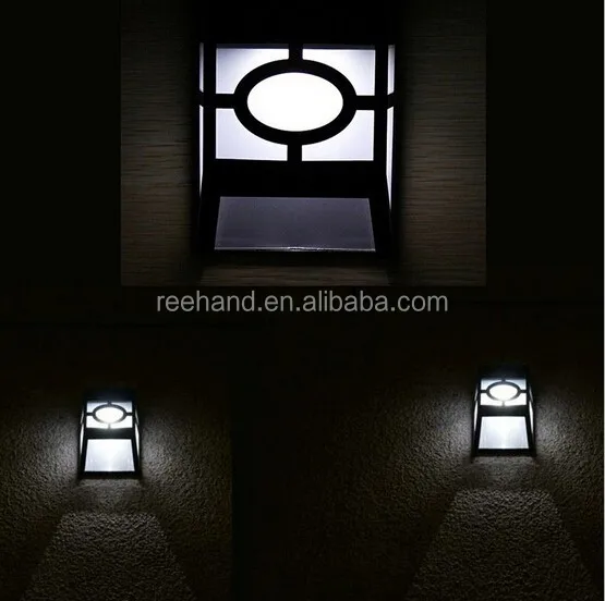 Free Shipping Solar wall light fixture for outdoor street decoration light sensor control lamp