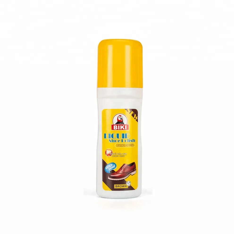 BIKI 8811 Liquid Shoe Polish High Quality 75ml Quick Shine Black Brown Neutral Manufacture  Good Price Fast Delivery In China