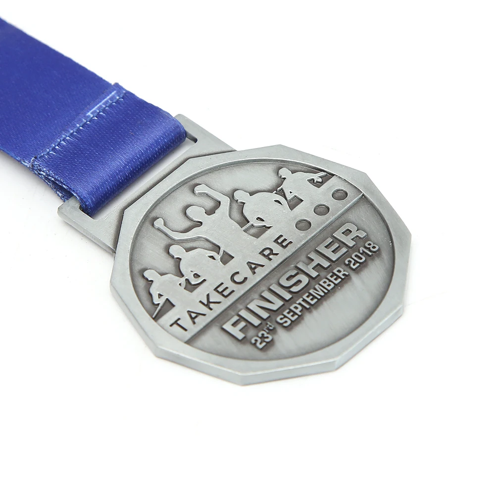 Fencing sport stainless steel metal taekwondo veteran custom logo dragon boat marathon running race printing medal folk crafts