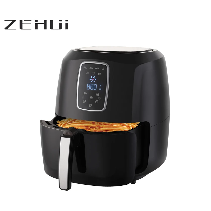 1800-Watt Programmable Base 7 Cooking Presets LED Touch Screen Dishwasher Safe Nonstick Air Convection Fryer