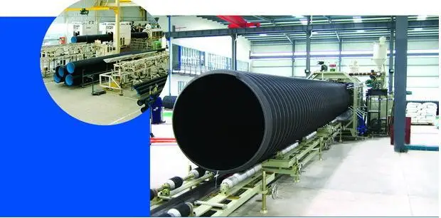 DWC 800mm sn10 hdpe double wall corrugated pipe for drainage